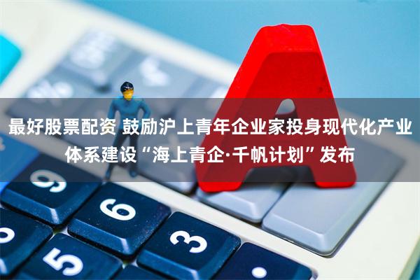 最好股票配资 鼓励沪上青年企业家投身现代化产业体系建设“海上青企·千帆计划”发布